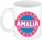 Amalia naam koffie mok / beker 300 ml  - namen mokken