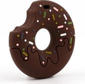 Bijtketting - kauwketting chocolade donut