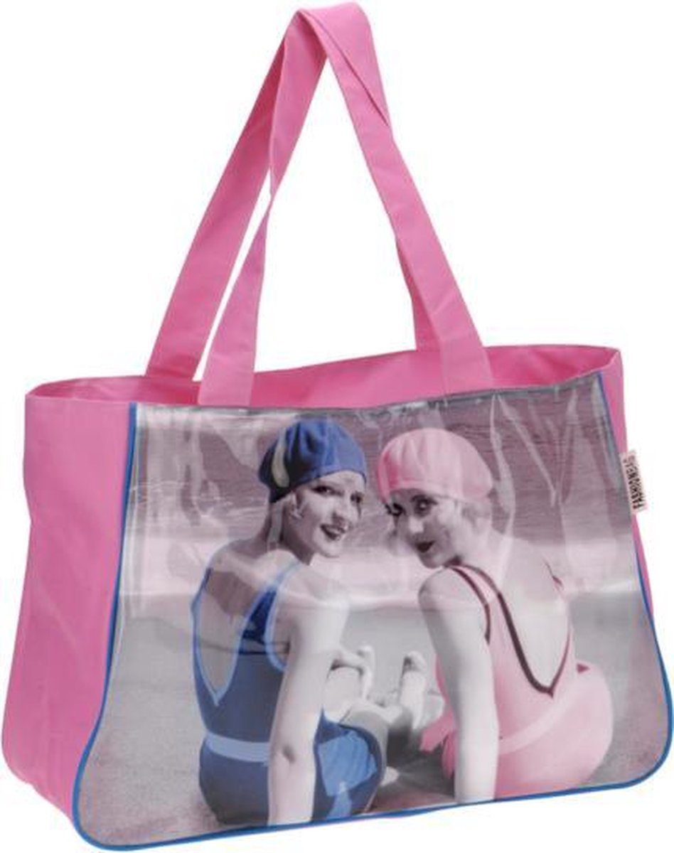 Strandtas/shopper Swimming Pink