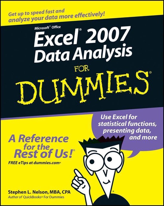 Excel 2007 Data Analysis For Dummies - cover