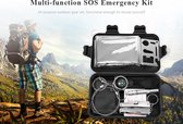 7-in-1 Multifunctionele reis Emergency Survival Kit - Noodgevallen Kit- Kamperen - met opbergbox