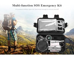 Omslag van 7-in-1 Multifunctionele reis Emergency Survival Kit - Noodgevallen Kit- Kamperen - met opbergbox