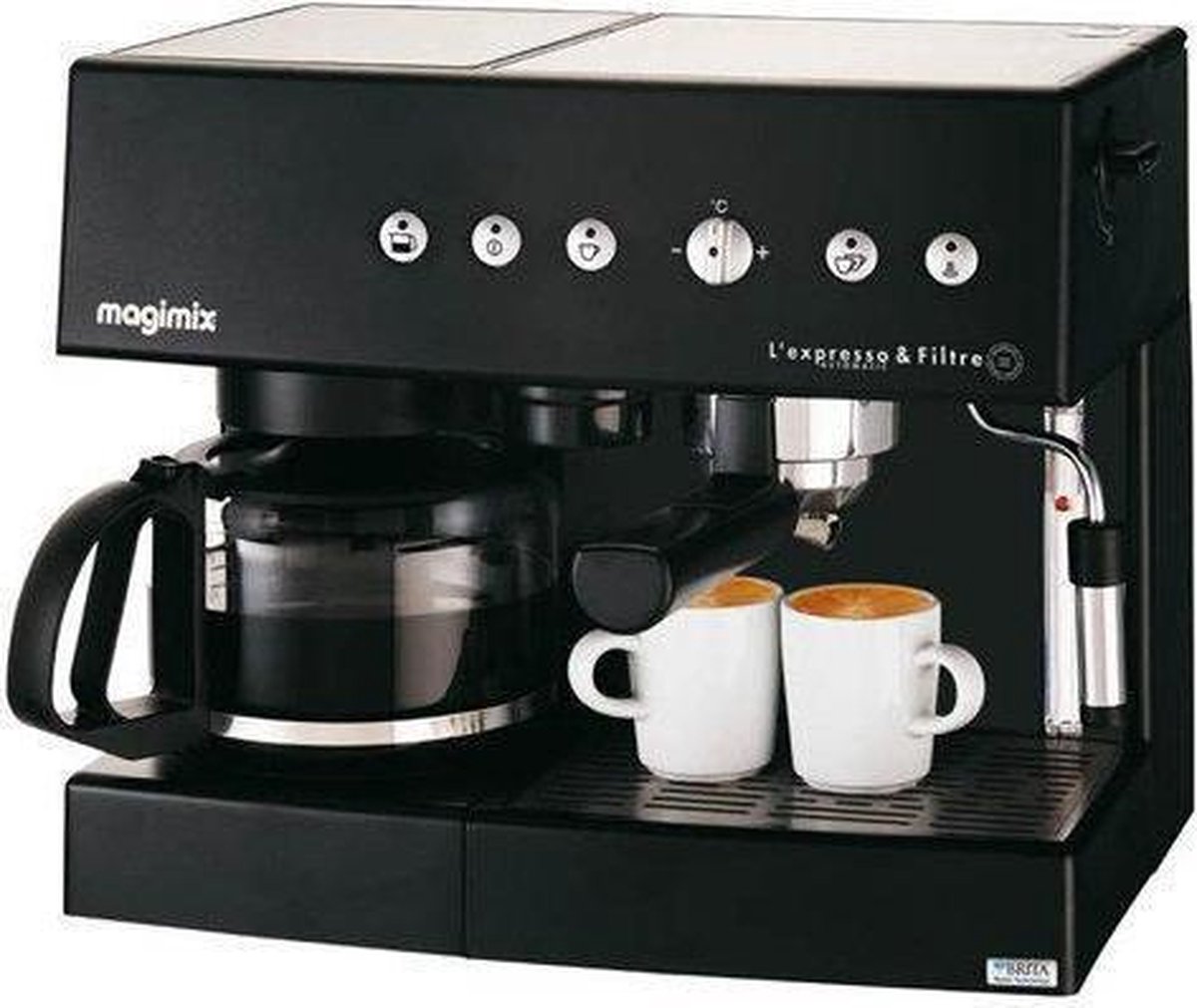 De controle krijgen Cyberruimte club Magimix Espressoapparaat L'Expresso & Filtre - Zwart | bol.com