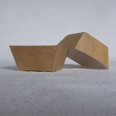 200 vierkante papieren bakjes van karton - klein - 7,5 x 7,5 cm
