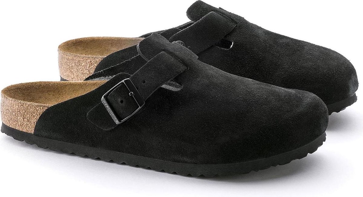 Birkenstock boston zwart sale