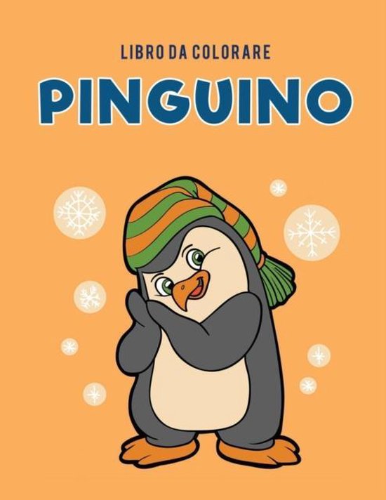 Libro da colorare pinguino - cover