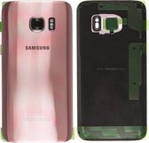 Batterij cover – achterkant geschikt voor Samsung Galaxy S7 Edge - roze - inclusief camera cover