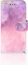 Samsung Galaxy A3 2017 Bookcase Hoesje Design Pink Purple Paint