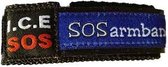 SOS armband - Naambandje - 06 Polsbandje voor kinderen van ca. 2-9 jaar - Blauw