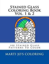 Stained Glass Coloring Book Vol. 1 & 2