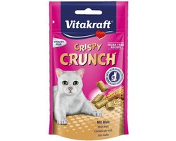 Vitakraft Crispy Crunch Mout - Kat - Snack - Tegen haarballen - 3 x 60 gr