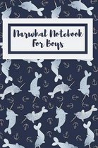 Narwhal Notebook For Boys