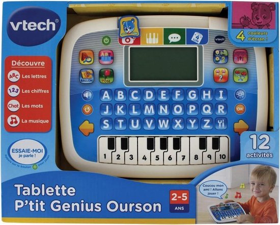VTech Tablette P'tit Genius Ourson bleu | bol.com