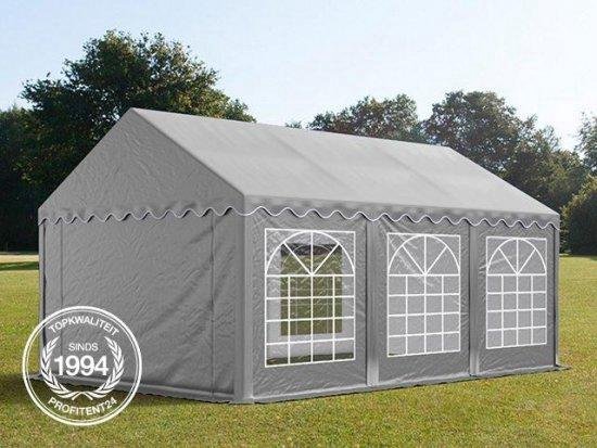 Jaarlijks ophouden Demonstreer Partytent 4x6 m, PVC grijs | bol.com