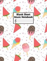 Blank Sheet Music Notebook