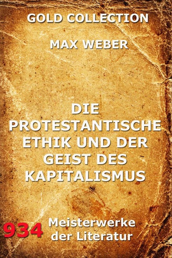 Die protestantische Ethik und der Geist des Kapitalismus - cover