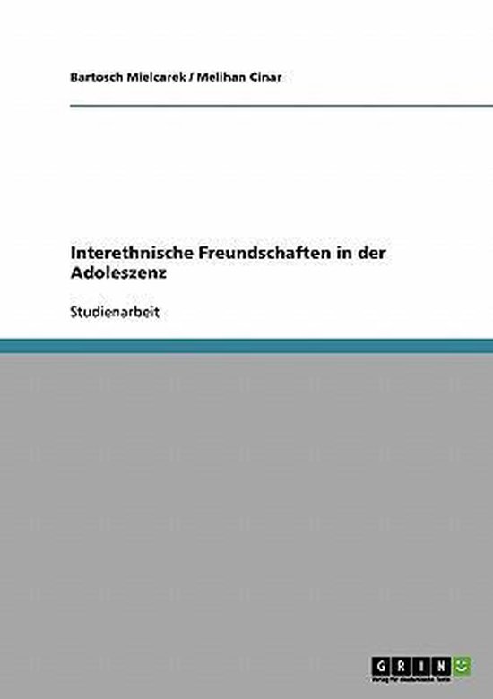 Interethnische Freundschaften in der Adoleszenz - cover