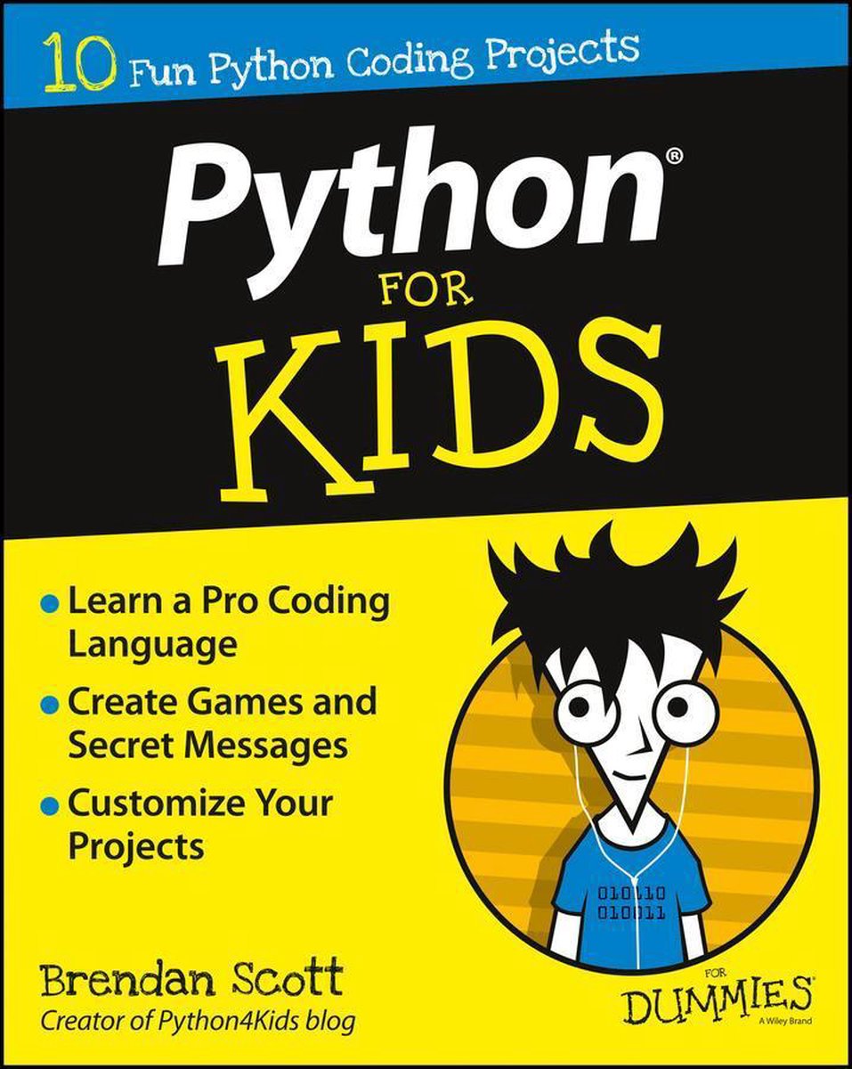 Omslag van For Kids For Dummies - Python For Kids For Dummies