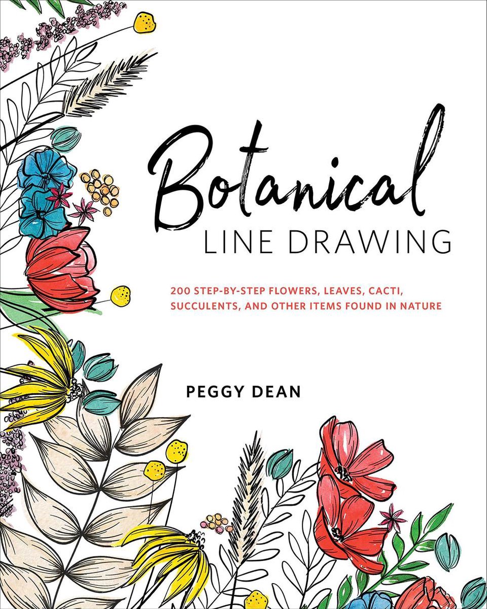 Botanical line drawing deals