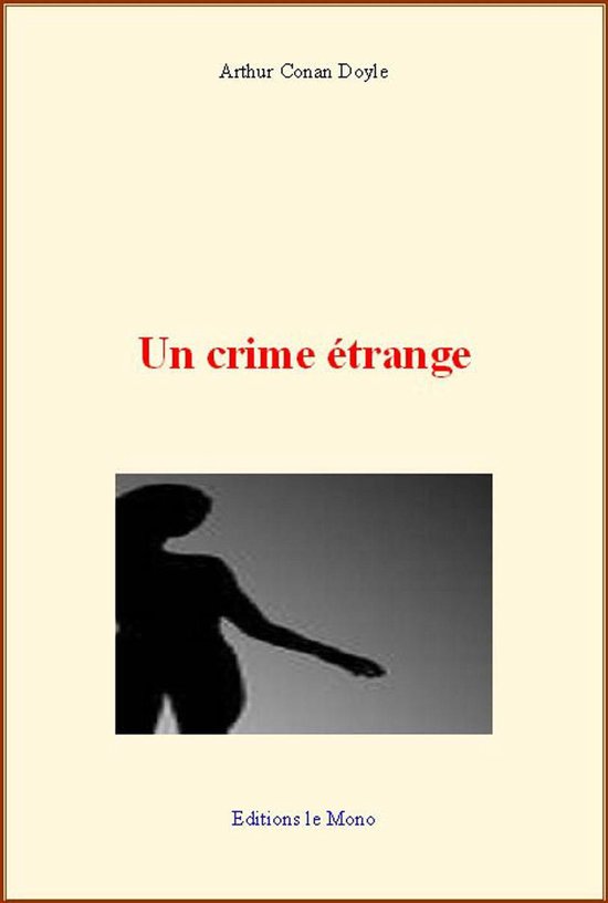 Un crime étrange - cover