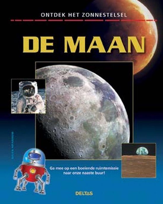 Cover van het boek 'De maan - op ontdekking door het zonnestelsel' van Giles Sparrow