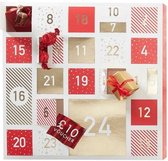 Kerst advent kalender om zelf te vullen