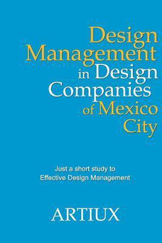 Design Management in Design Companies of Mexico City - cover