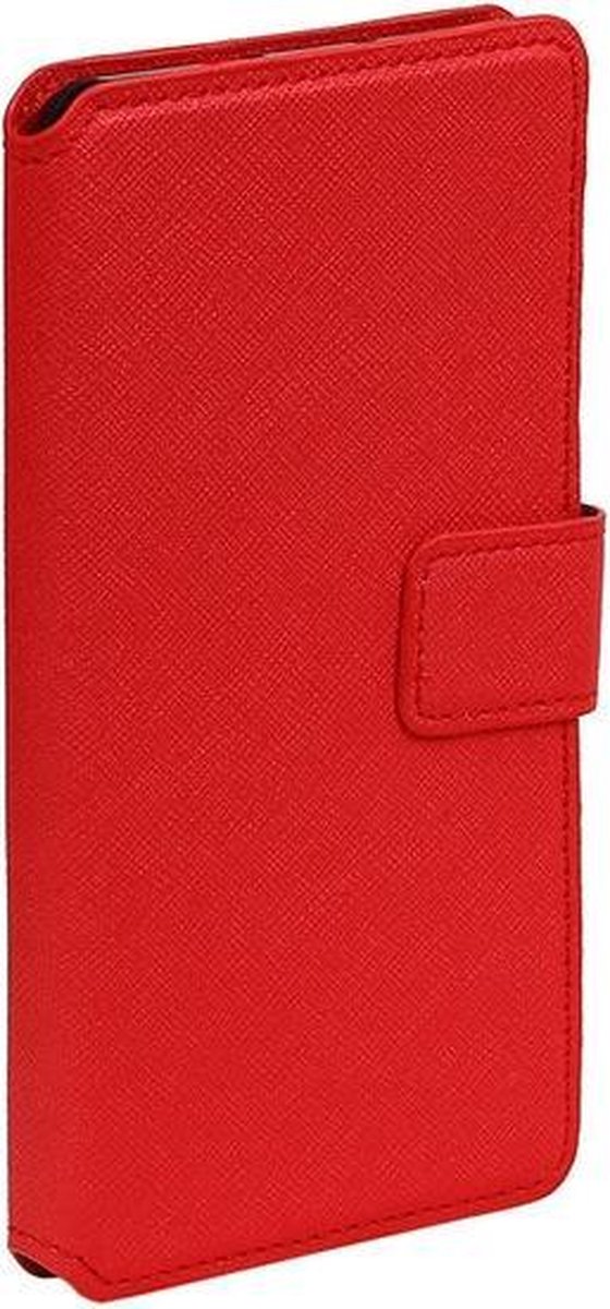 Rood Huawei Honor V8 TPU wallet case booktype hoesje HM Book