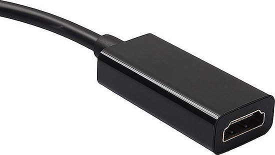 Full HD Displayport Naar HDMI Kabel Converter Adapter - Male / Female - DP To HDMI - Zwart - AA Commerce