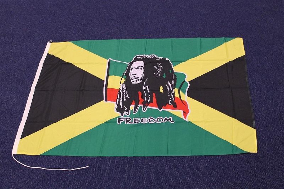 Bob Marley Jamaica vlag 100 x 150 cm