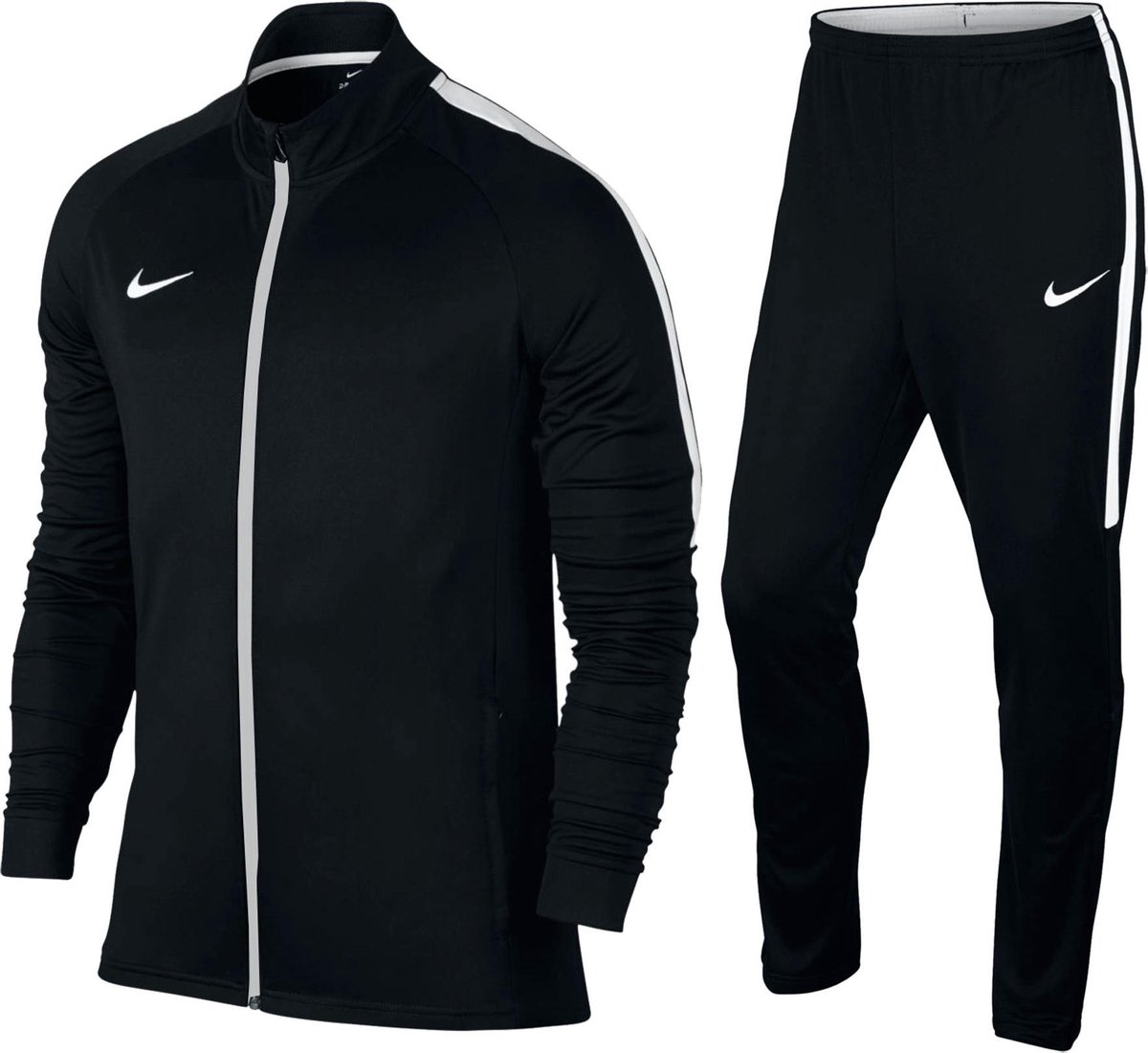 een kopje Passief handelaar Nike Dry-Fit Trainingspak Heren - Maat S - Zwart/Wit | bol.com