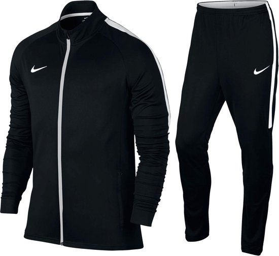 Nike Dry-Fit Trainingspak Heren - Maat S - Zwart/Wit | bol.com