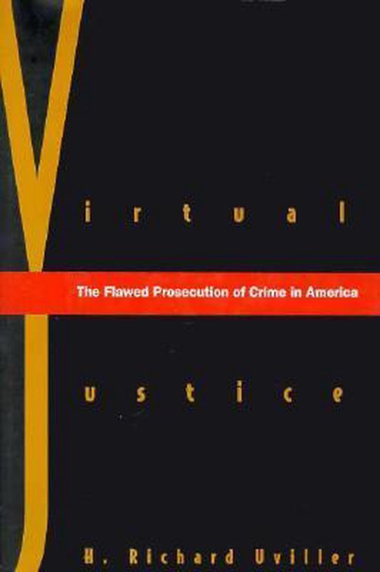 Virtual Justice, H. Richard Uviller 9780300064834 Boeken