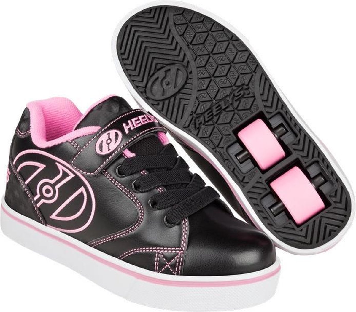 Heelys Vopel X2 - Sneakers - Kinderen - Maat 35 - Zwart/Roze | bol.com