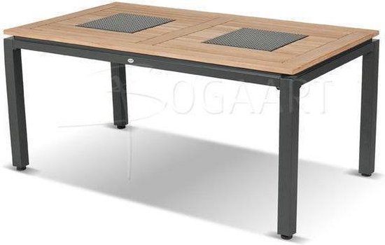 kalf Ru Korting Hartman Concept tafel 180x100 cm Teak/Aluminium | bol.com