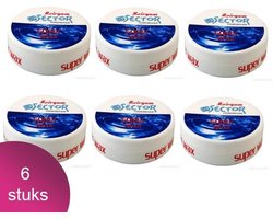 Sector Super Wax Ultra Strong – 6 Stuks – Extra Sterke Haarwax voor Langdurige Fixatie