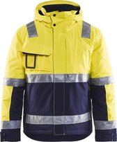 Blåkläder 4870-1987 Winterjas High Vis Geel/Marineblauw maat XXS