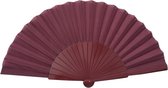Spaanse flamenco waaier XL - donkerbruin - bij jurk