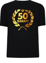Gouden Krans T-Shirt - Sarah 50 jaar (maat xl)
