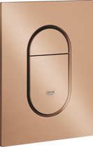 GROHE Arena Cosmopolitan S Bedieningspaneel Toilet - Verticaal - Dual Flush - Eco - Geborsteld warm sunrise (mat brons) - Slank formaat