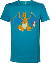 Pokémon - Charizard Turquoise T-Shirt - XXL