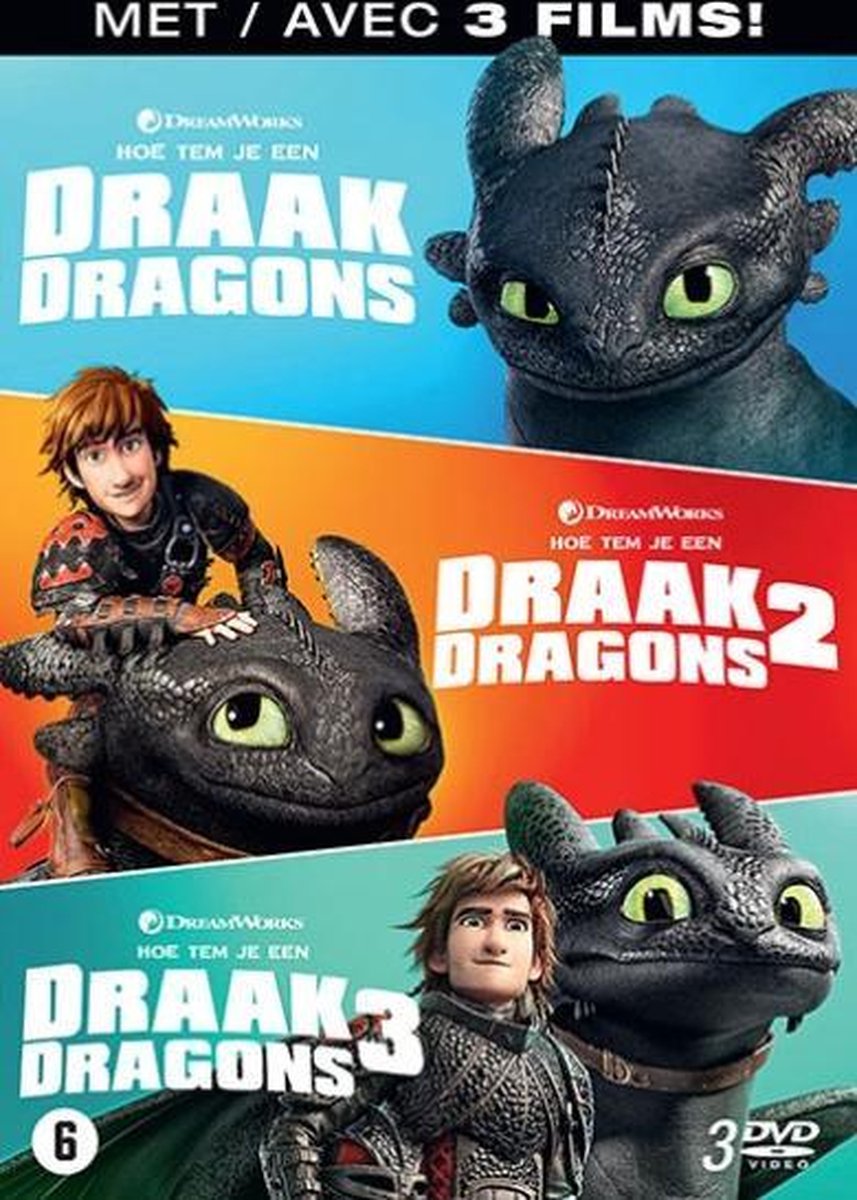 Hoe Tem Je Een Draak 1 - 3 (DVD) - Warner Home Video