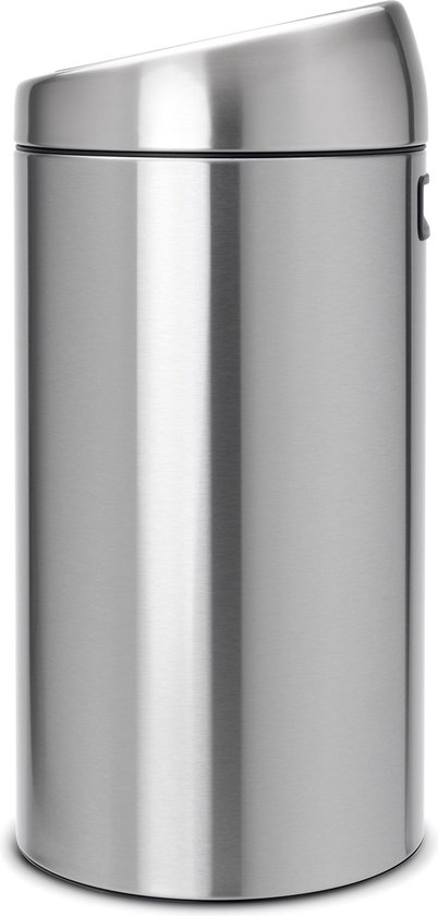 Kikker Voorman Remmen Brabantia Touch Bin Recycle Prullenbak - 2 x 20 l - Matt Steel Fingerprint  Proof | bol.com