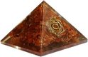 Orgoniet Piramide - Derde Oog Chakra - Carneool Orgoniet Piramide - Derde Oog Chakra - Carneool