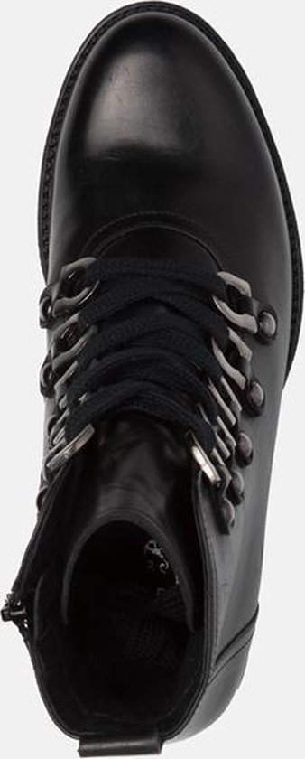 Ann Rocks Dames Veterboots - Zwart - Maat 40 | bol.com