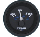 Veethree Black Premier Watertemperatuurmeter 40 - 120°C Ø 60 mm VDO