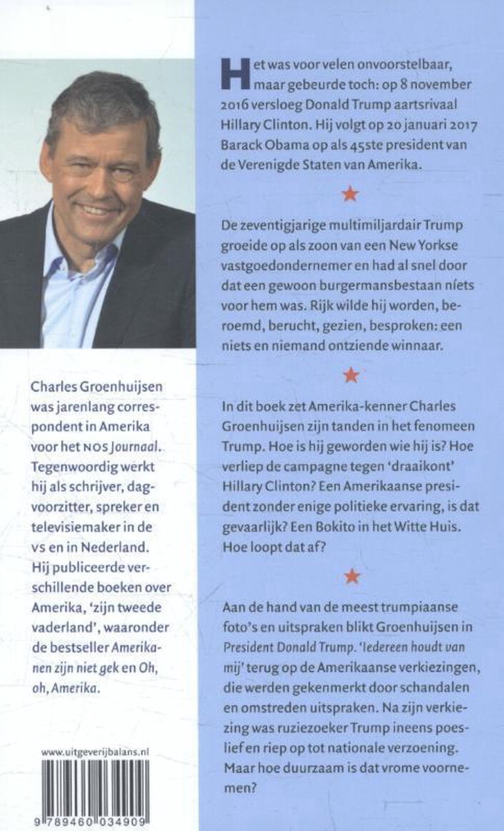 President Donald Trump - back cover