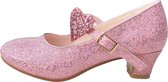 Elsa en Anna schoenen hartje roze prinsessen schoenen - maat 35 (binnenmaat 22,5 cm) bij verkleed kleed