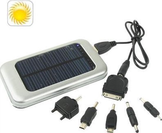 Mompelen In de genade van dramatisch 3500 mAh zonne-energie oplader voor iPhone / iPad / iPod Touch, MP3 / MP4,  digitale... | bol.com