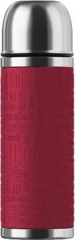 Bouteille isotherme SENATOR. Safe Loc. Acier inoxydable de 0,5 L. manchon en silicone / rouge
